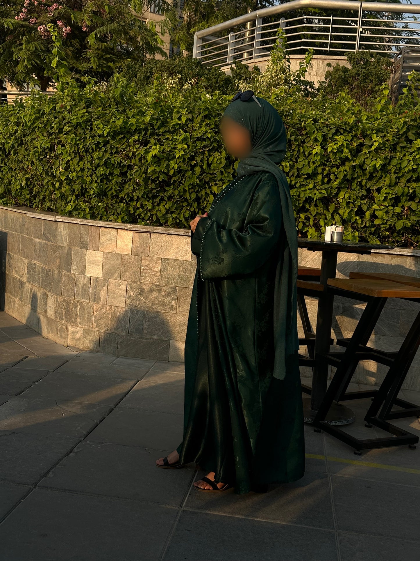 Pearl Bloom Abaya Set
