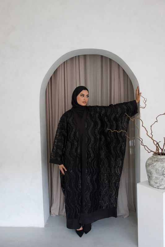 Midnight Serenity Abaya Set (clearance)