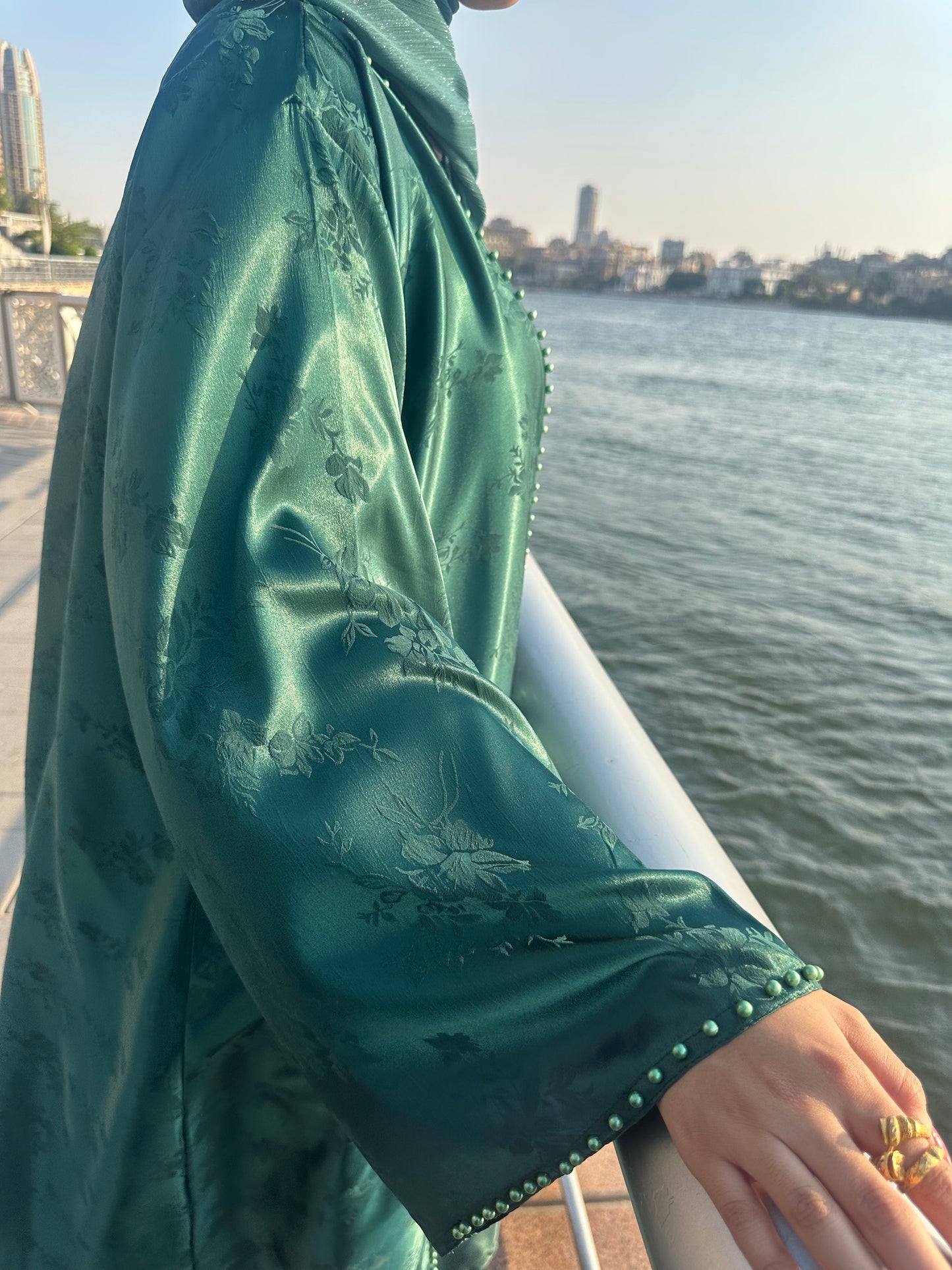Pearl Bloom Abaya Set