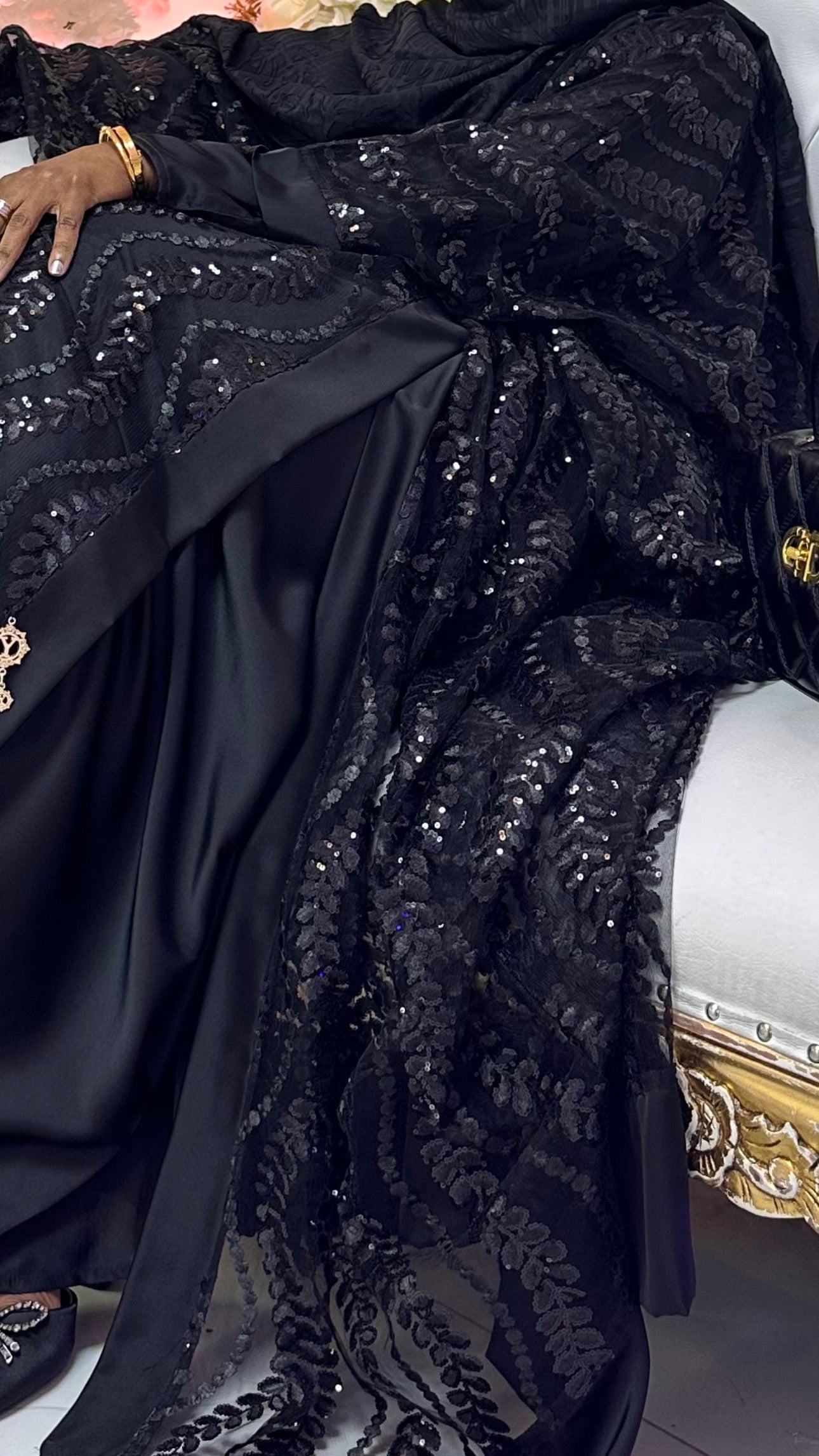 Midnight Serenity Abaya Set (clearance)