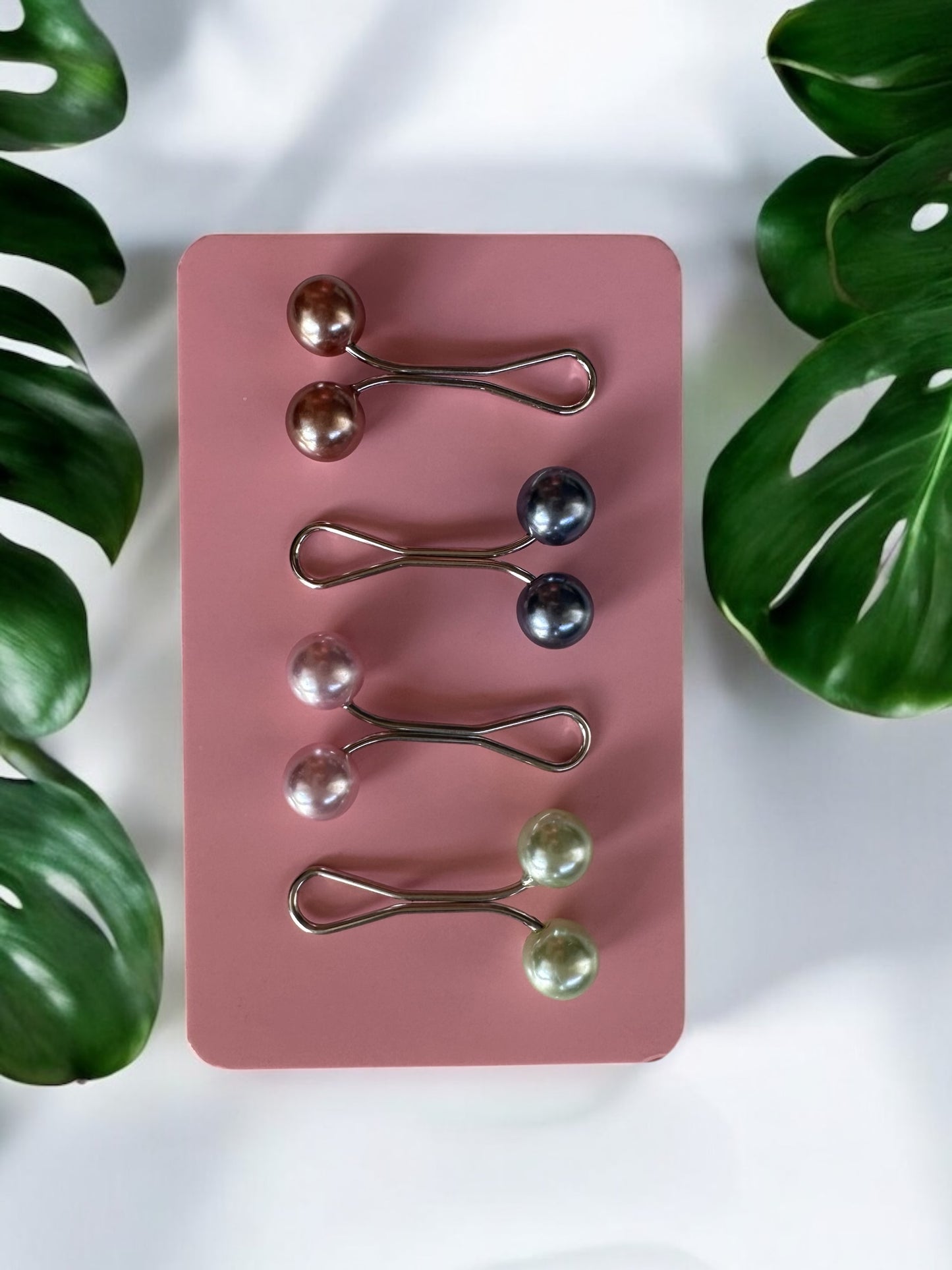 4-Piece Pearl Hijab Pin Set