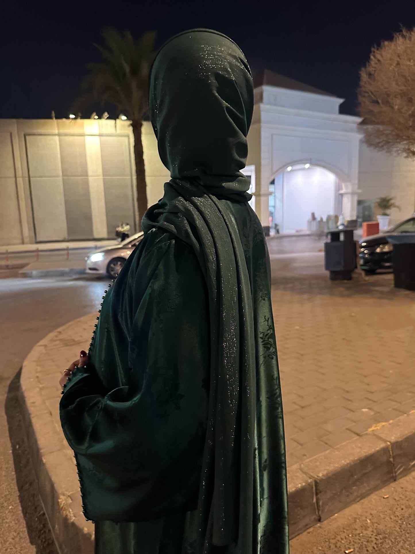 Pearl Bloom Abaya Set