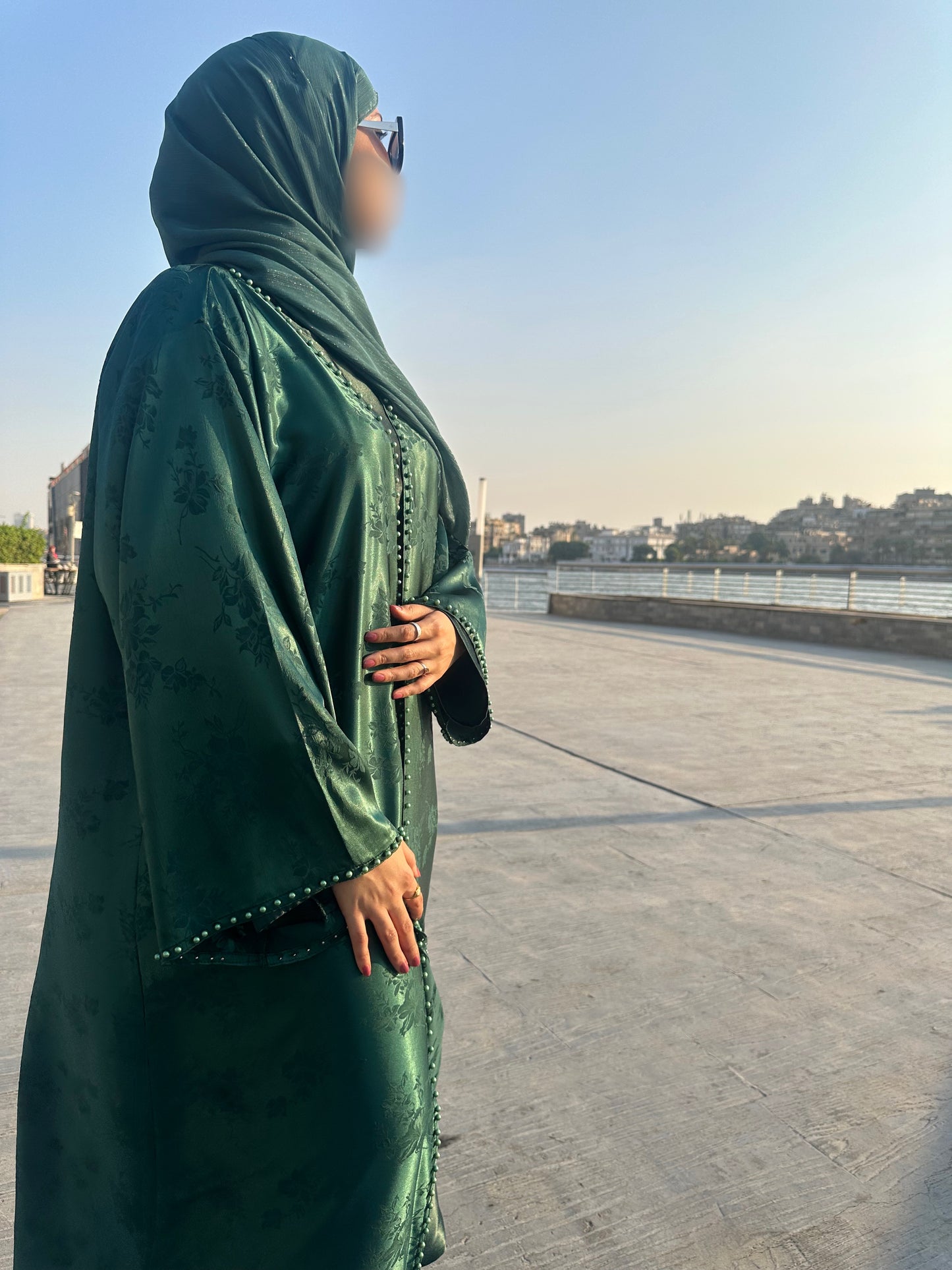 Pearl Bloom Abaya Set