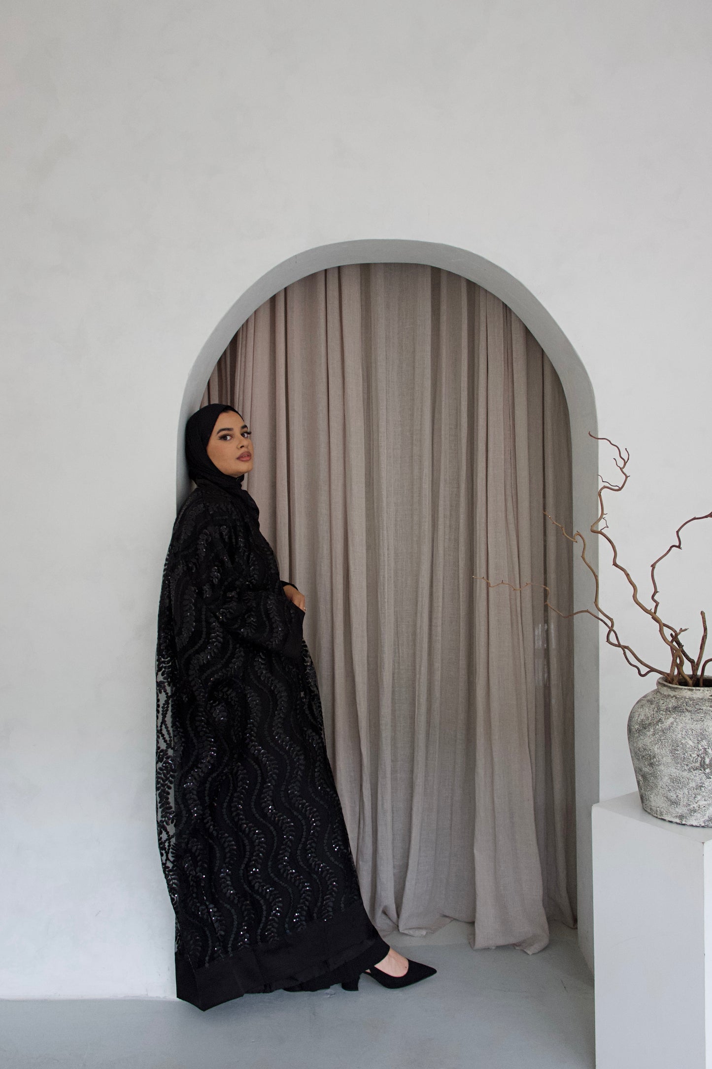Midnight Serenity Abaya Set (clearance)