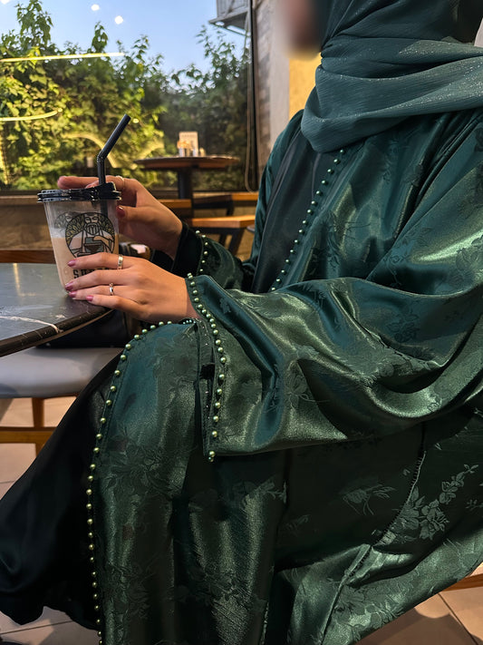 Pearl Bloom Abaya Set