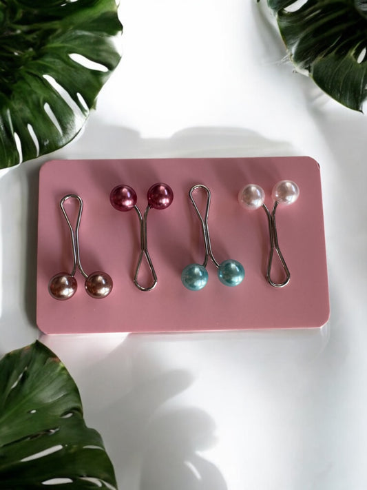 4-Piece Pearl Hijab Pin Set
