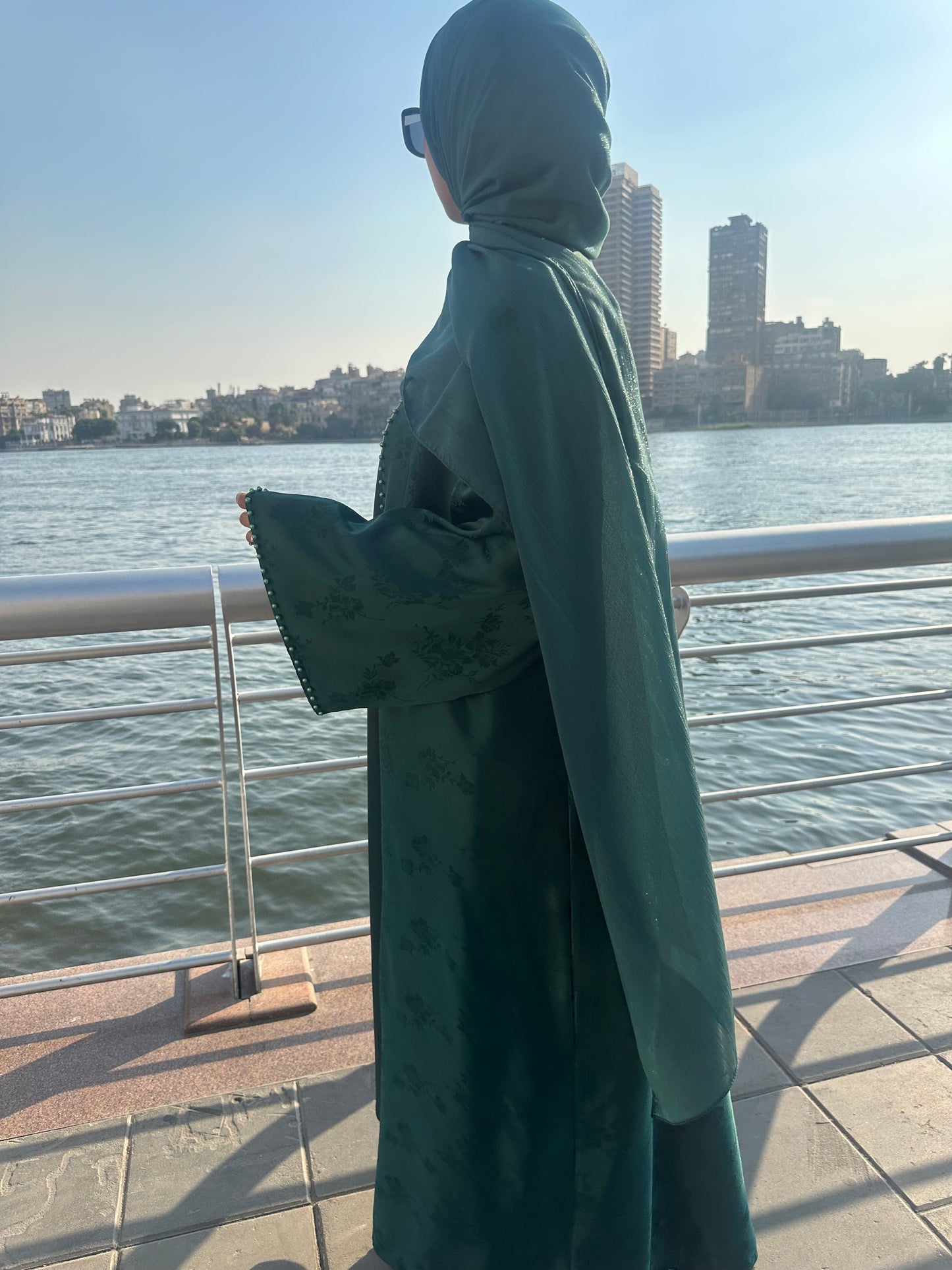 Pearl Bloom Abaya Set