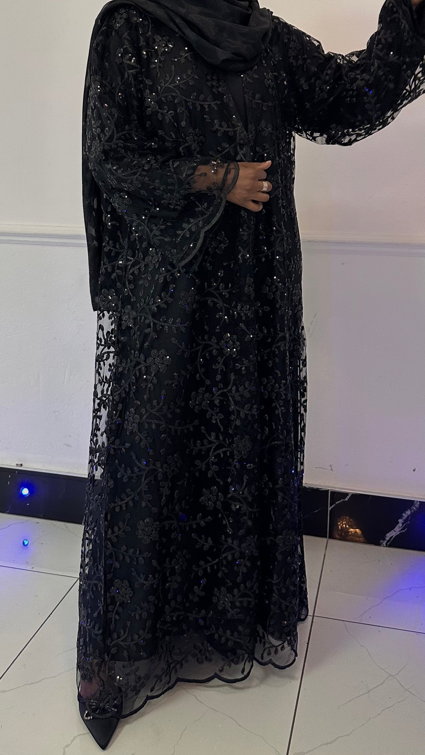 Glamour Blossom Abaya Set (clearance)