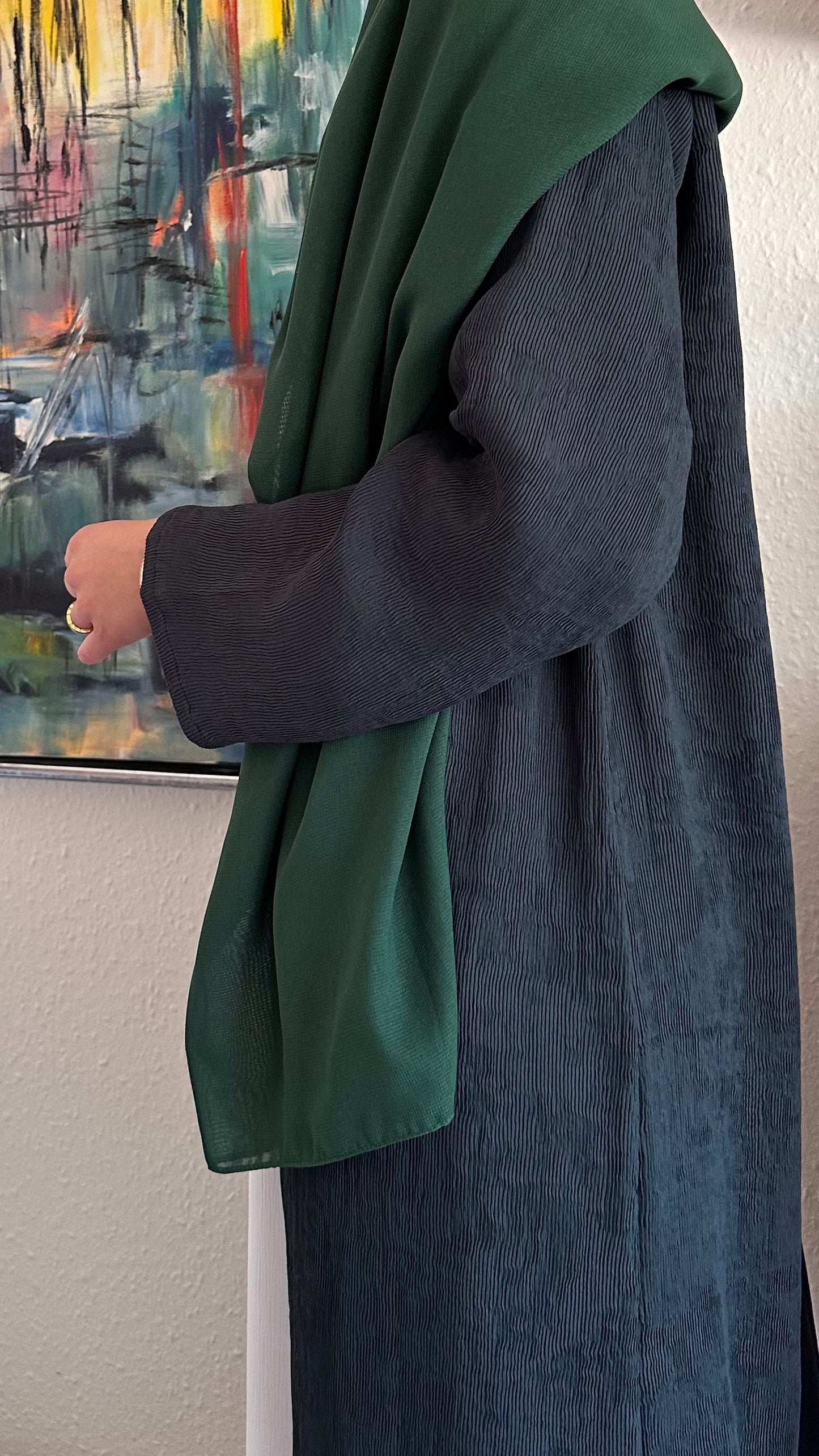 Bottle Green Serenity Abaya