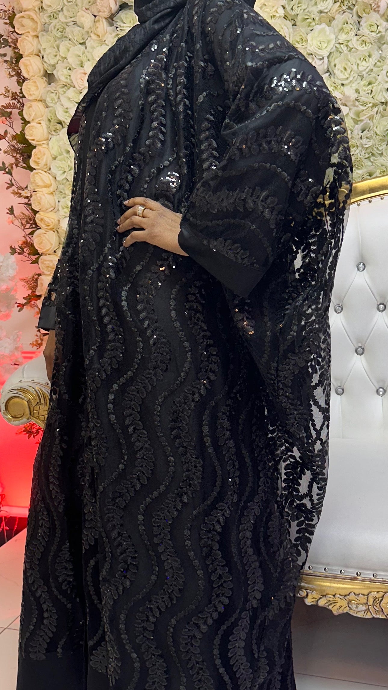 Midnight Serenity Abaya Set (clearance)