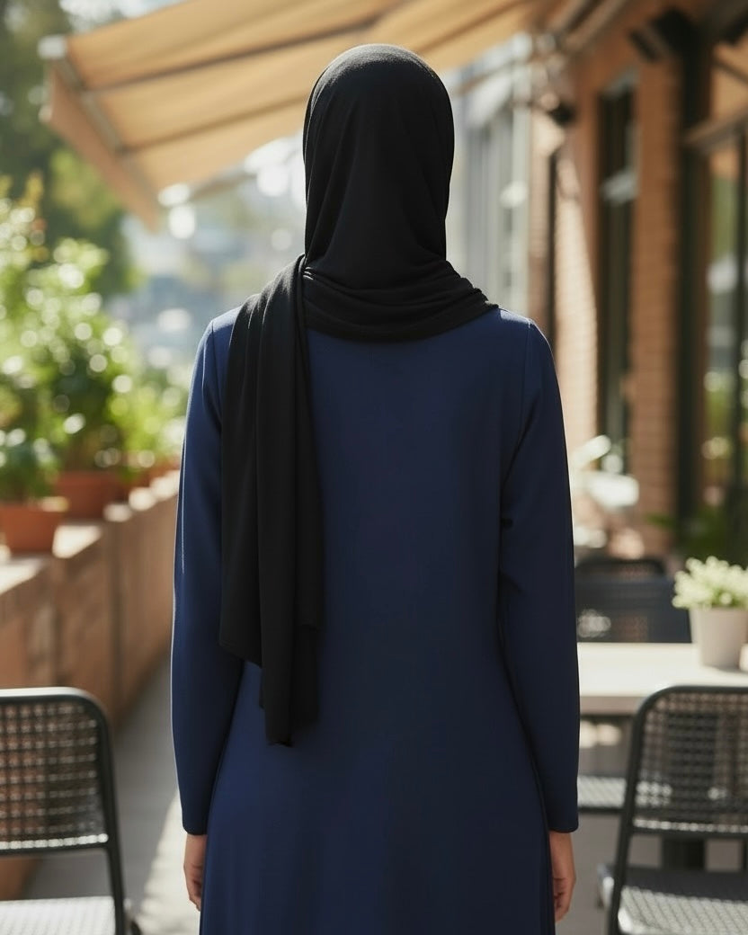 Black Jersey Scarf