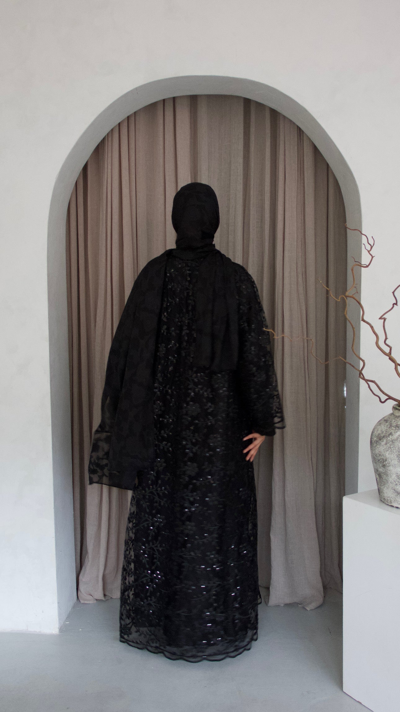 Glamour Blossom Abaya Set (clearance)