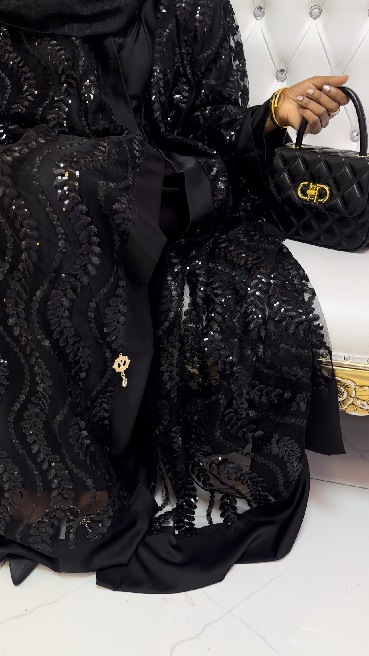 Midnight Serenity Abaya Set (clearance)