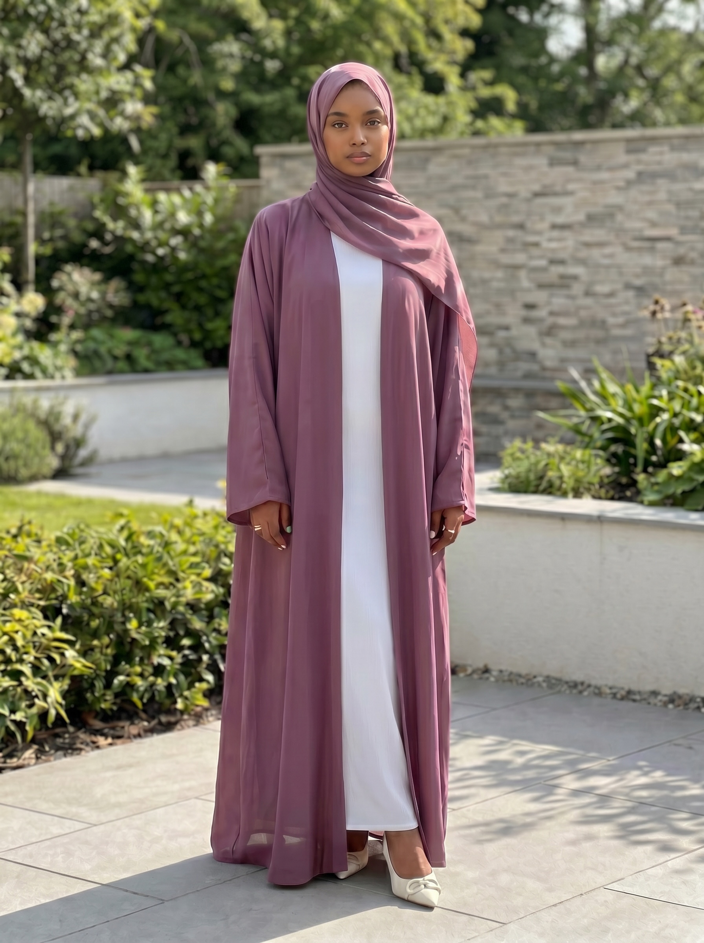 Lavender Abaya Set