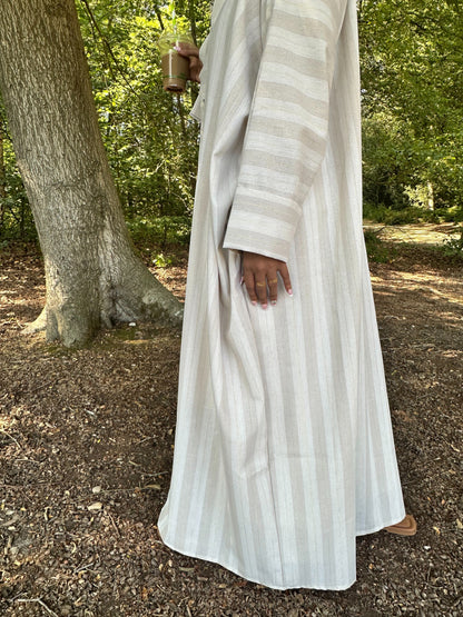 Dune Linen Kimono Abaya