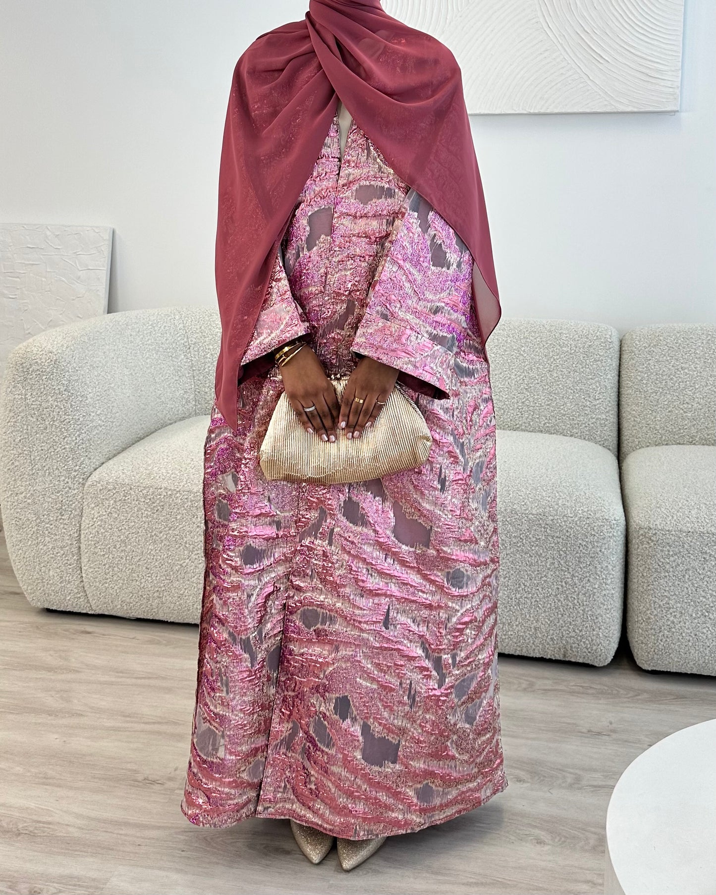 Luxury Jacquard Kimono Set