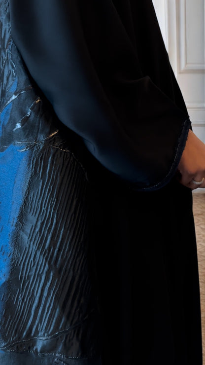 Navy Bloom Abaya