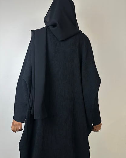 Oversized Elegance with Front Pockets Abaya