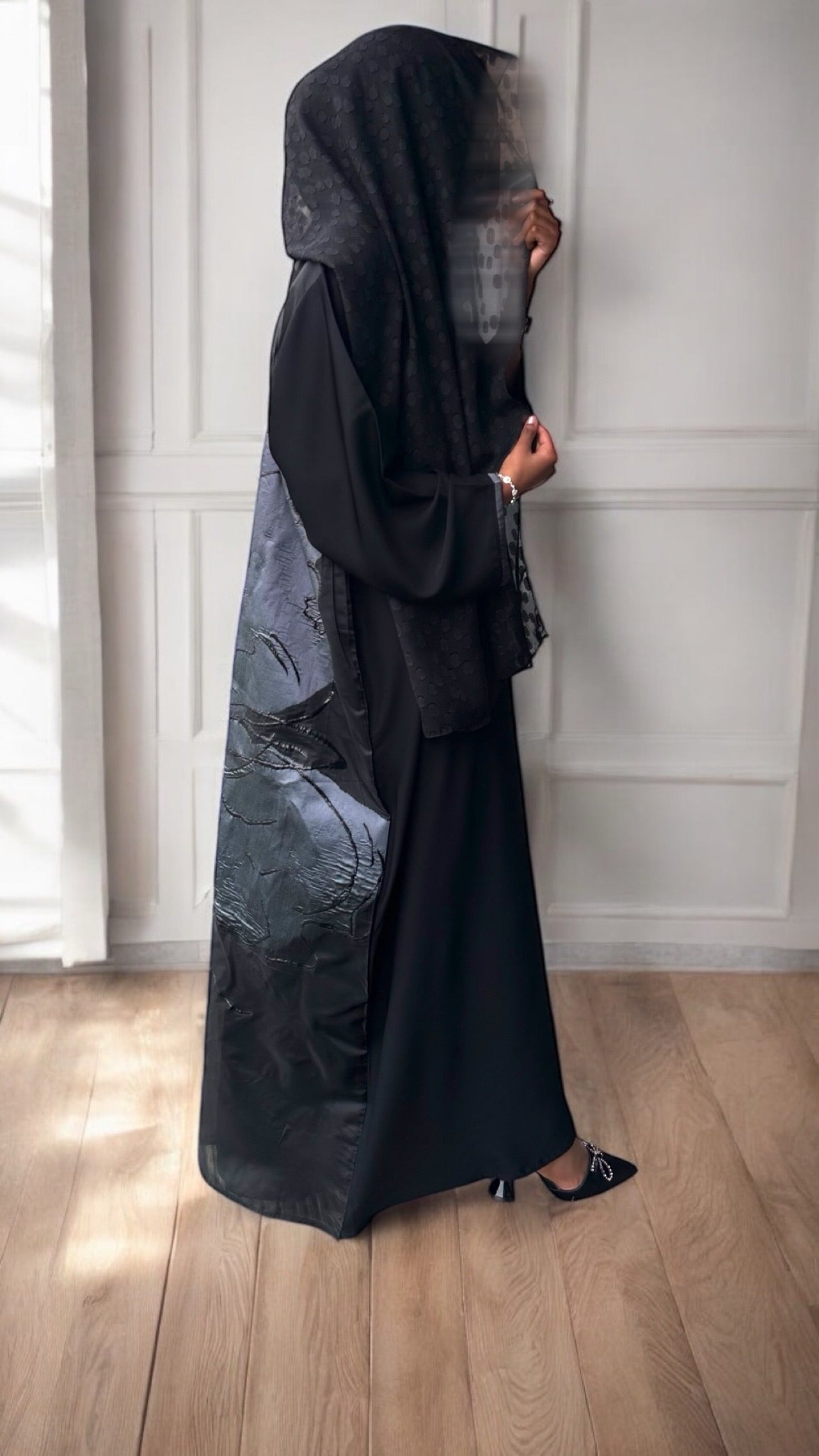 Luminous Bloom Abaya