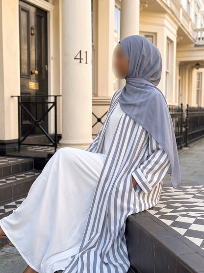 Breeze Stripe Abaya Set