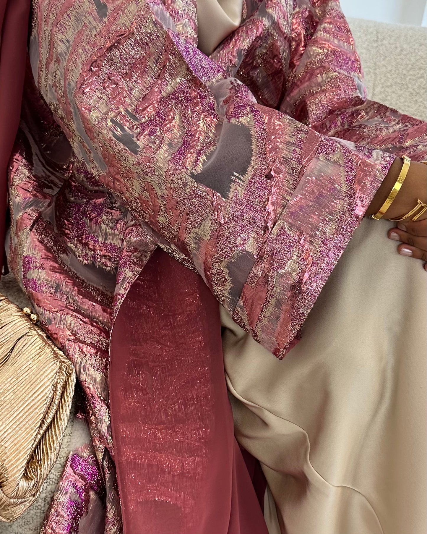 Luxury Jacquard Kimono Set
