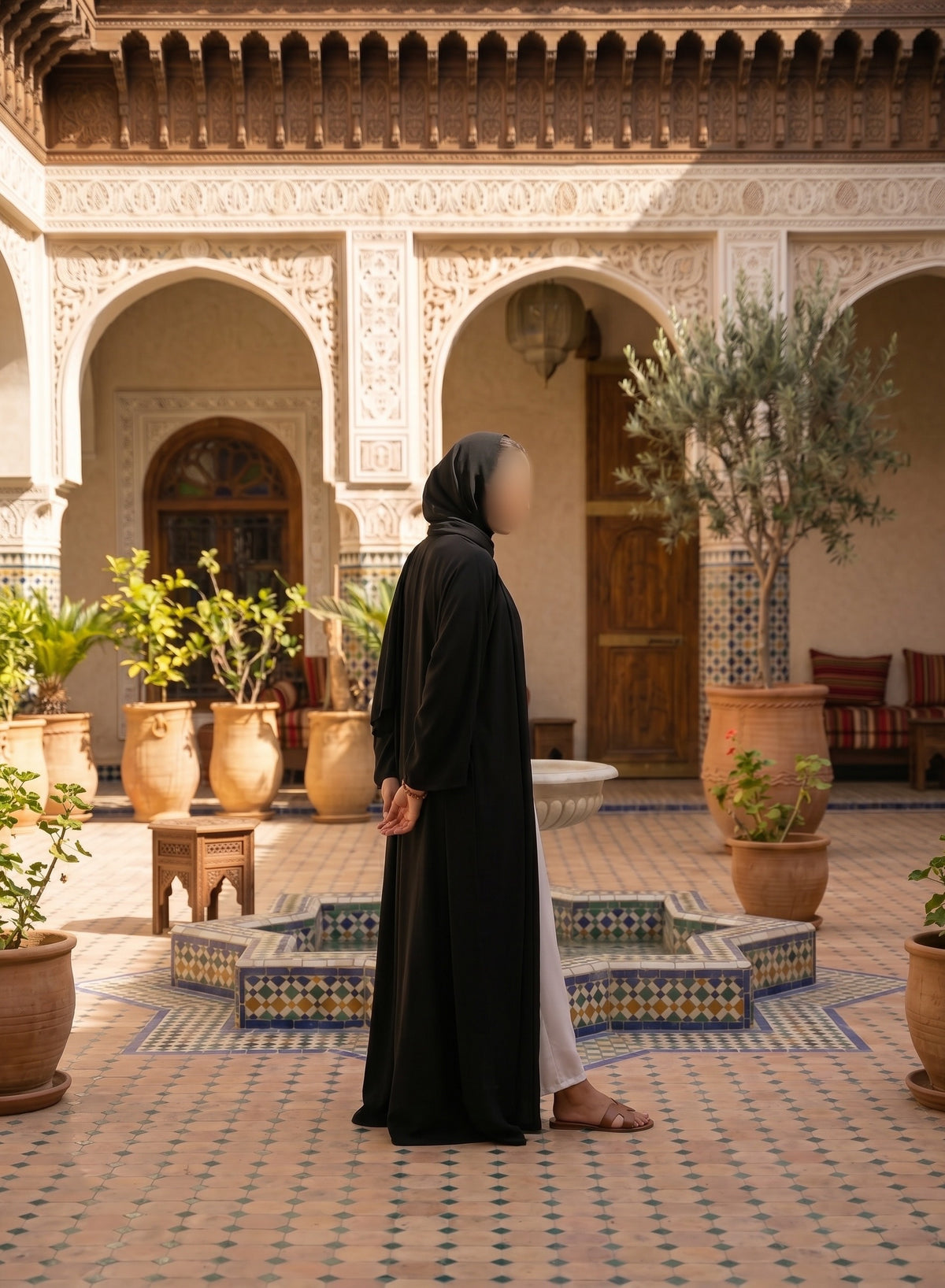 Layali Abaya Set (Black)