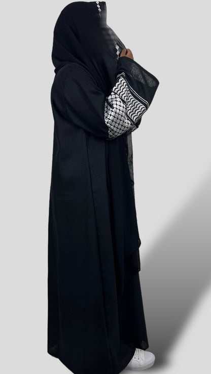 Keffiyeh open abaya