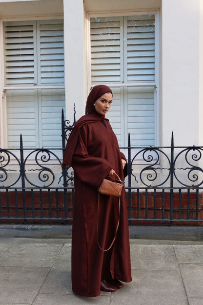 Maroon Frost Abaya