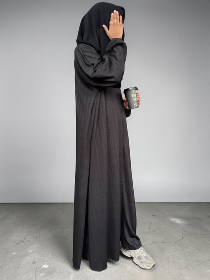 Black Knit Abaya