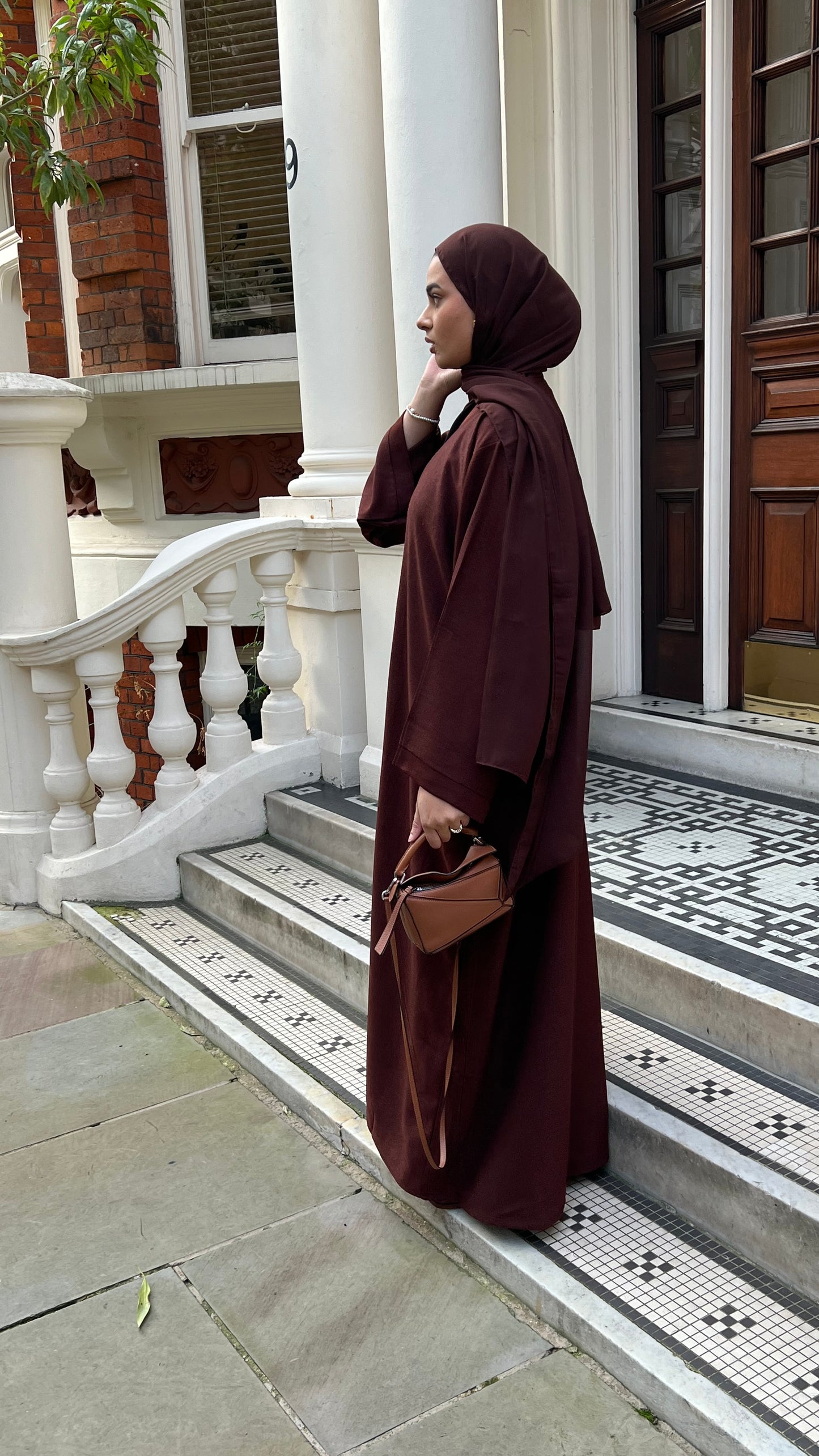 Maroon Frost Abaya