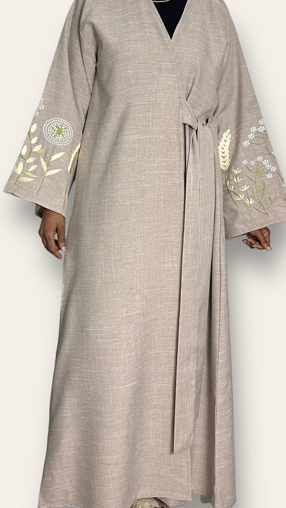 Blossom Wrap Abaya