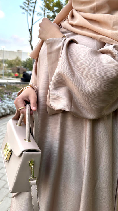 Golden closed abaya