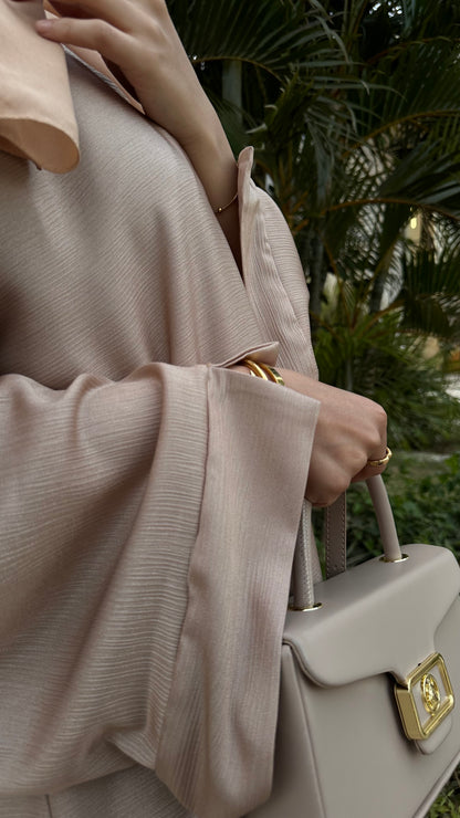 Golden closed abaya