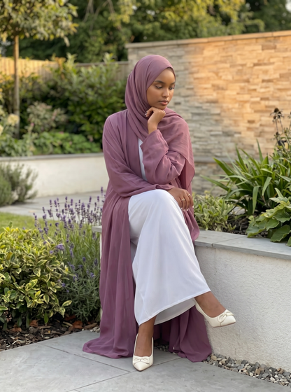 Lavender Abaya Set