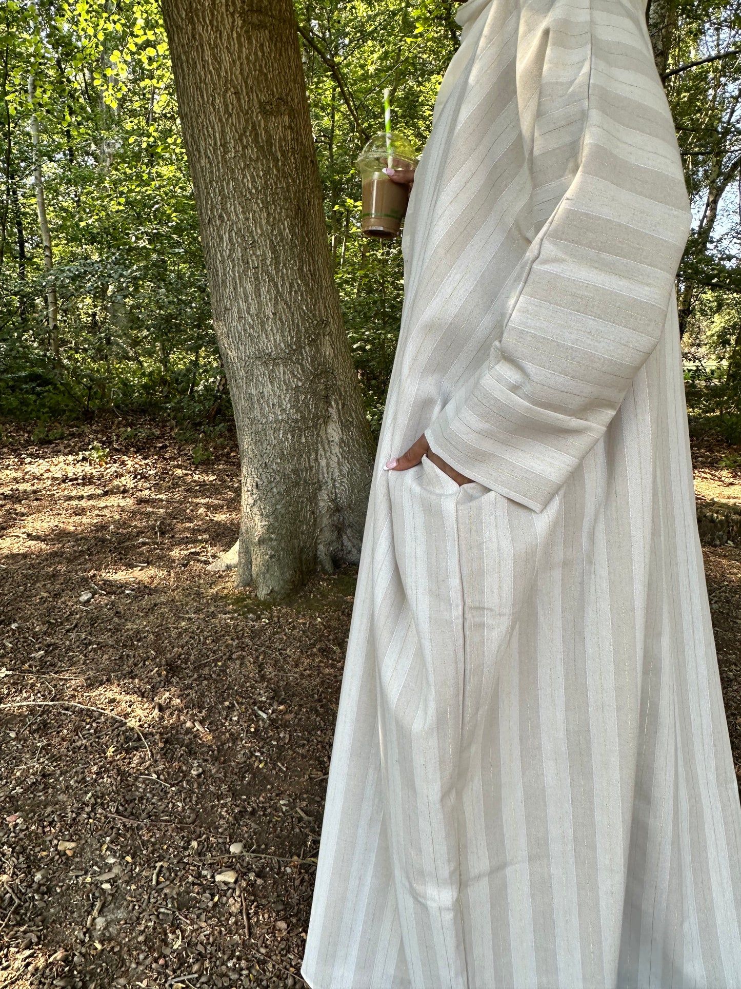 Dune Linen Kimono Abaya