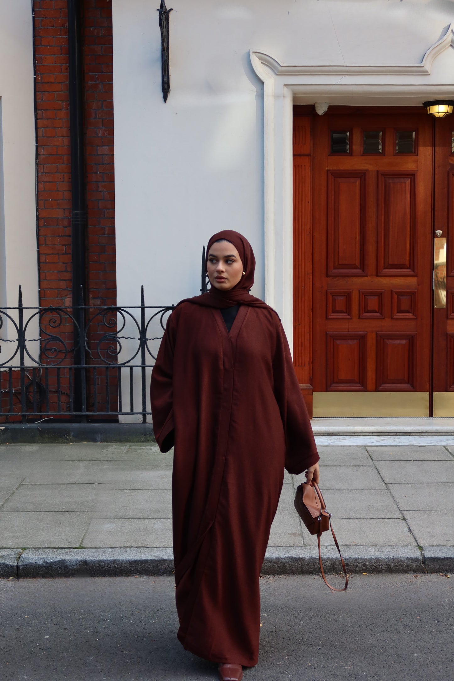 Maroon Frost Abaya