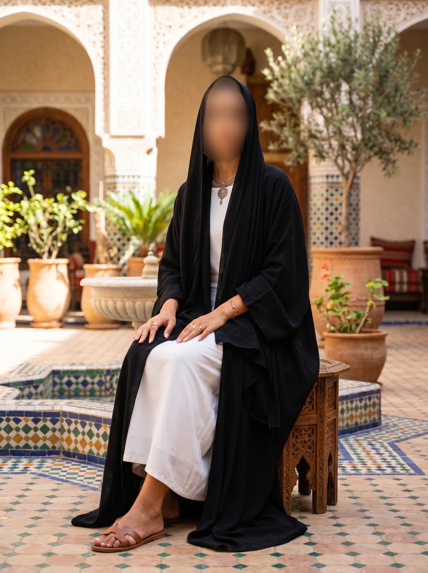 Layali Abaya Set (Black)