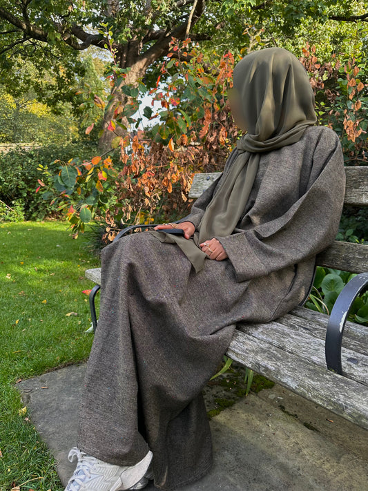 Wool Inspired Closed Abaya