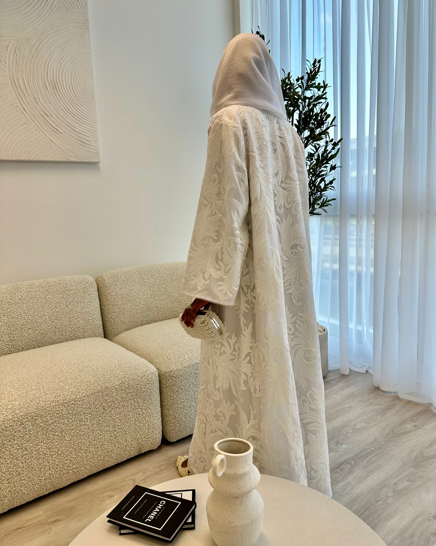 Occasion Floral 3 Piece Abaya Set