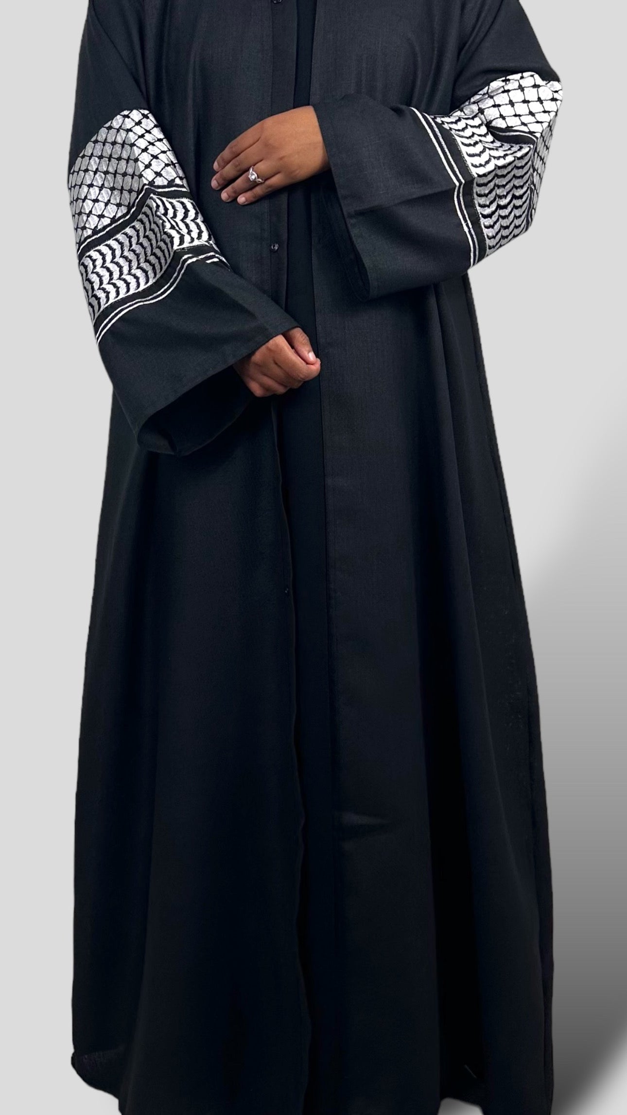 Keffiyeh open abaya