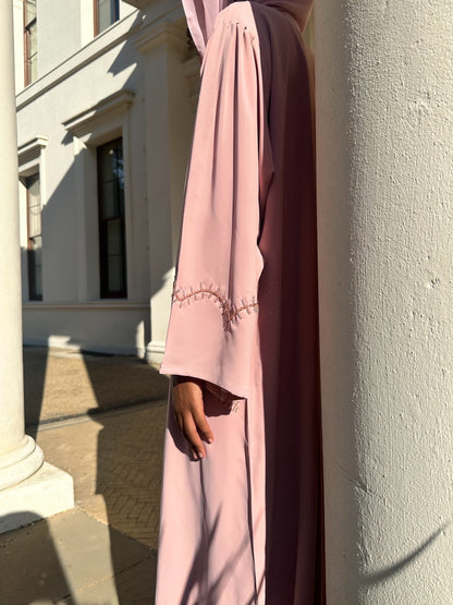 Blush Beaded Abaya