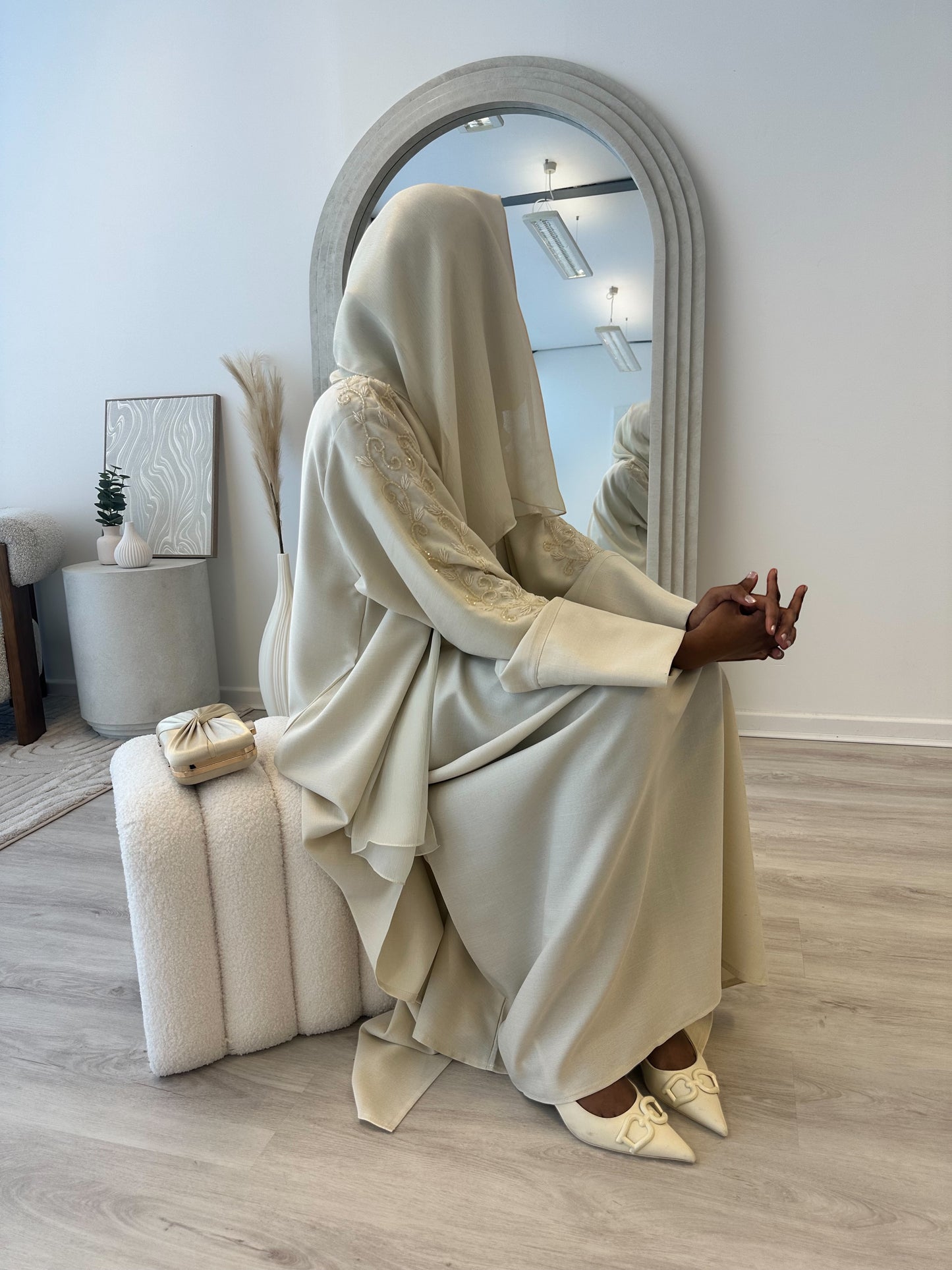 Luxe Embellished Linen Set