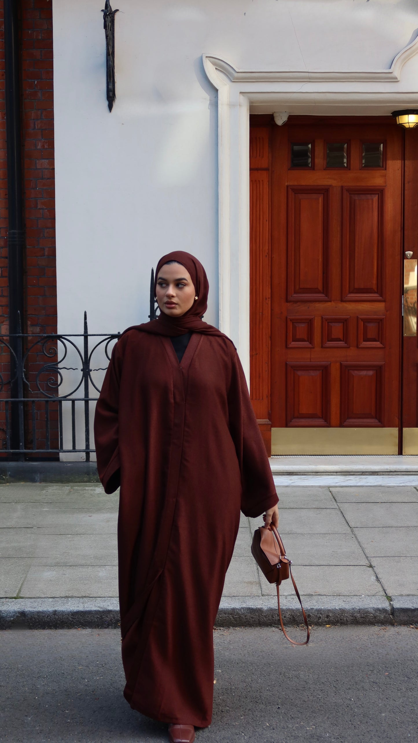 Maroon Frost Abaya