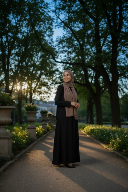 Mocha Luxe Jersey Hijab