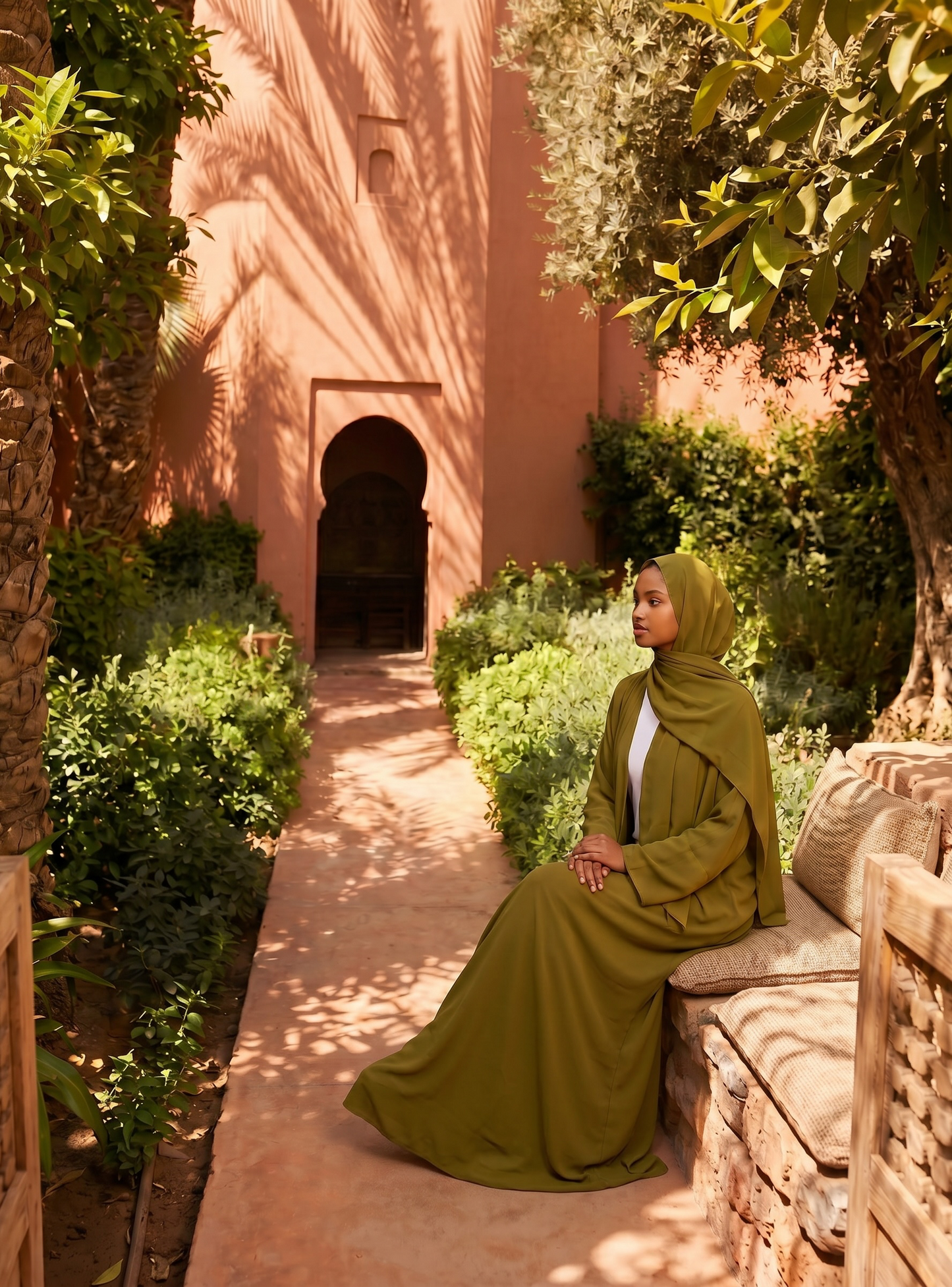 Zaytouna Abaya (Olive Green)