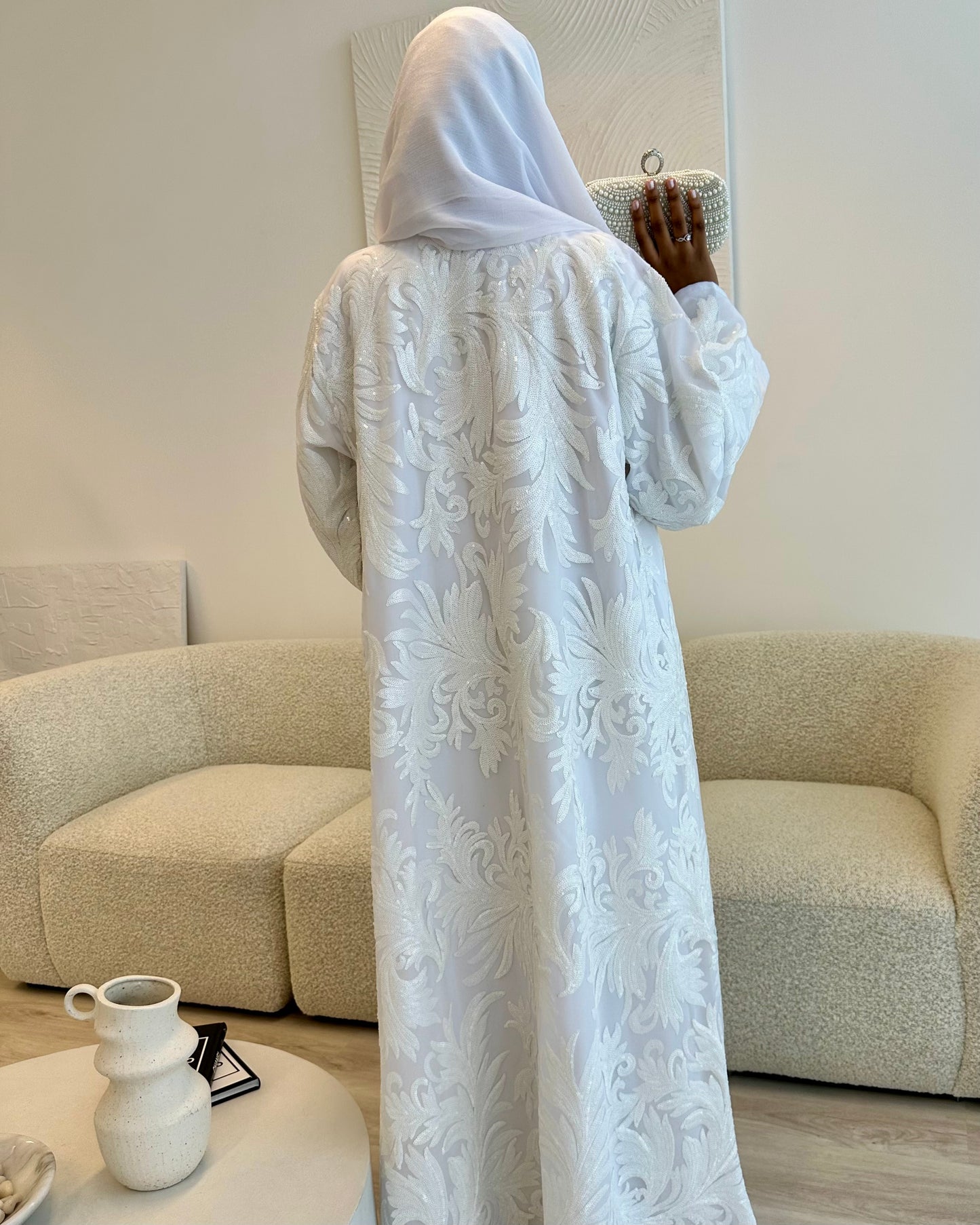 Occasion Floral 3 Piece Abaya Set