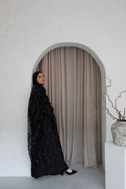 Midnight Serenity Abaya Set