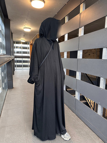 Black Knit Abaya