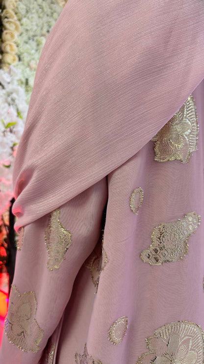 Fleur-de-Luxe Pink Abaya (clearance)