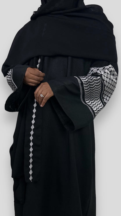 Keffiyeh closed abaya